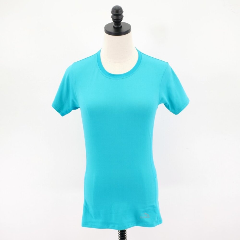L.L. Bean Teal Crew Neck Athletic T-Shirt‎ Top XS Reg Short Sleeve